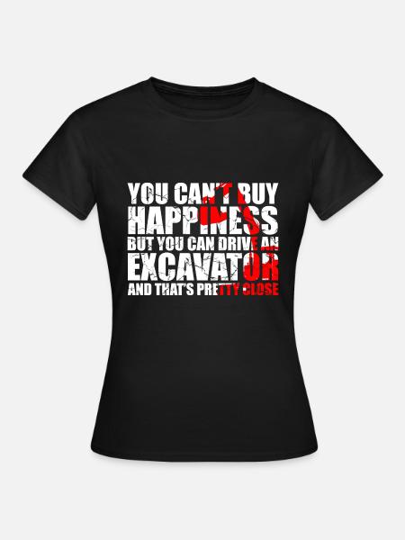 Bagger Design für Baggerfahrer - Frauen T-Shirt - Schwarz