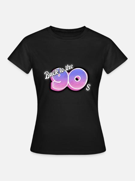 Zurück in die 90er Jahre - Frauen T-Shirt - Schwarz
