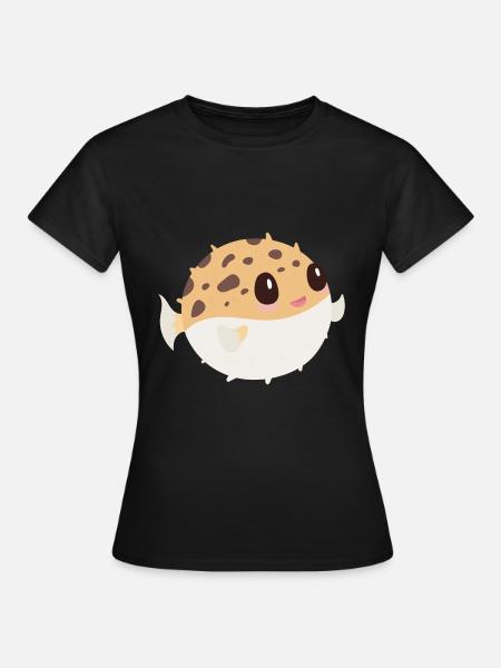 Kugelfisch - Frauen T-Shirt - Schwarz