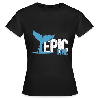 Orca Beobachtung für Buckelwale und Meerwale - Frauen T-Shirt - Schwarz - Vorne - AI Model Female 172 dark (172cm)