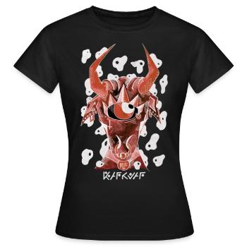 Negotiating Bull - Women's T-Shirt - black - Front - AI Model Female 172 dark (172cm)