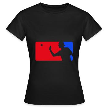 Beer Pong - T-shirt Femme - noir - Devant - AI Model Female 172 dark (172cm)