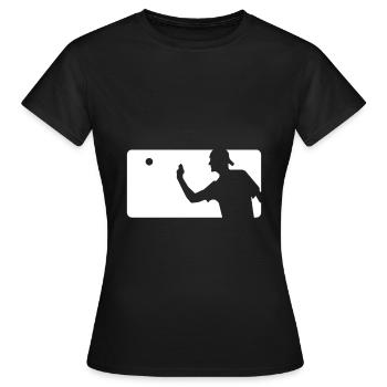 Beer Pong - T-shirt Femme - noir - Devant - AI Model Female 172 dark (172cm)