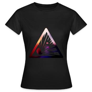 explosion risk sign - Women's T-Shirt - black - Front - AI Model Female 172 dark (172cm)
