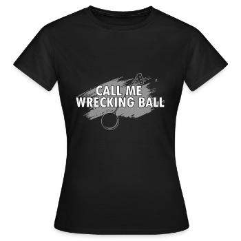 Démolition et rénovation de maisons - T-shirt Femme - noir - Devant - AI Model Female 172 dark (172cm)