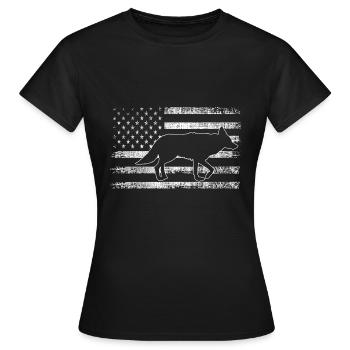 Conception de coyote pour les réacteurs de coyote - T-shirt Femme - noir - Devant - AI Model Female 172 dark (172cm)