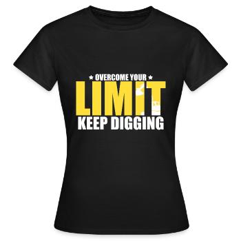 operator and heavy machinery operator - Women's T-Shirt - black - Front - AI Model Female 172 dark (172cm)