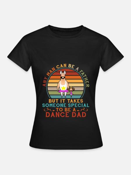 Funny Dance Dad Vintage Ballet Dad and Girl - Dame-T-shirt - sort