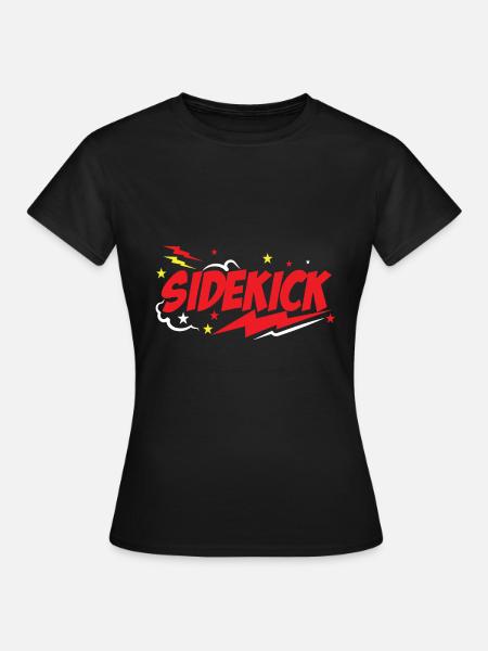 Superheld papa en sidekicks matching - Vrouwen T-shirt - zwart