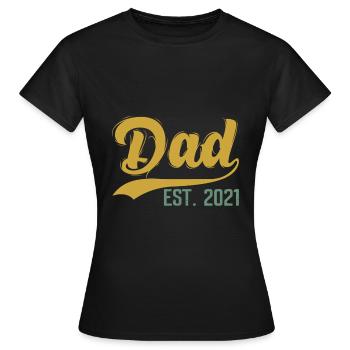 Dad Est 2021 Step Dad Established 2021 - T-shirt Femme - noir - Devant - AI Model Female 172 dark (172cm)