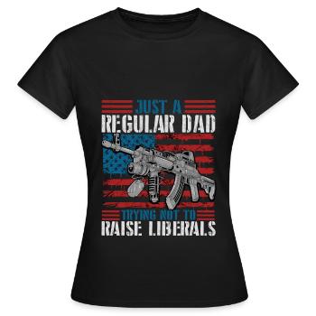 Essayer de ne pas élever les libéraux - T-shirt Femme - noir - Devant - AI Model Female 172 dark (172cm)