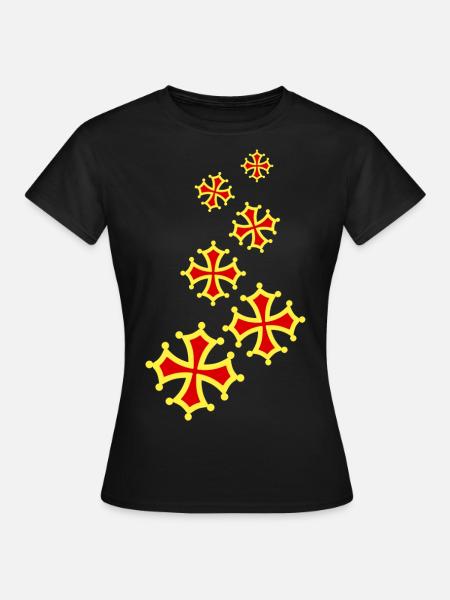 occitania Quer 6 - Frauen T-Shirt - Schwarz