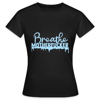 Cold Showers Eisbade Atemkontrolle Atmung - Frauen T-Shirt - Schwarz - Vorne - AI Model Female 172 dark (172cm)