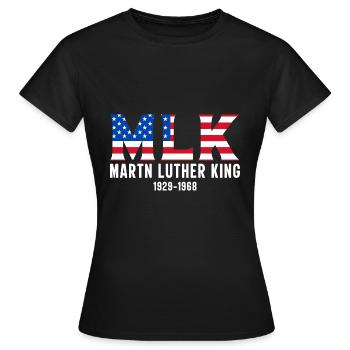 Martin Luther King, Jr. Day - Women's T-Shirt - black - Front - AI Model Female 172 dark (172cm)
