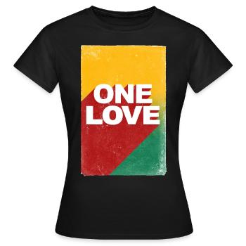 onelove - T-shirt Femme - noir - Devant - AI Model Female 172 dark (172cm)