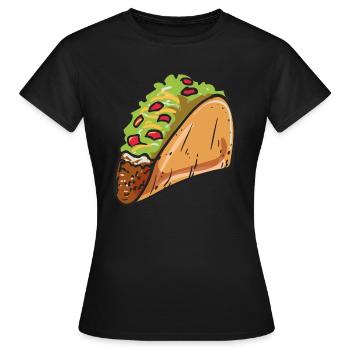 Taco - Frauen T-Shirt - Schwarz - Vorne - AI Model Female 172 dark (172cm)