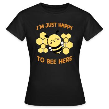 Biene Bienchen Imker - Frauen T-Shirt - Schwarz - Vorne - AI Model Female 172 dark (172cm)