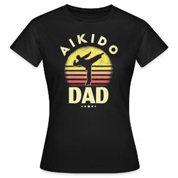 Aikido - Frauen T-Shirt - Schwarz - Vorne - AI Model Female 172 dark (172cm)
