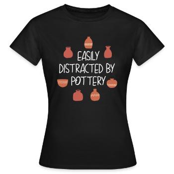 Potter Pottery - Women's T-Shirt - black - Front - AI Model Female 172 dark (172cm)