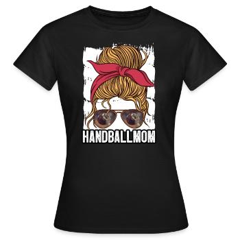 Handball players Handball players - Women's T-Shirt - black - Front - AI Model Female 172 dark (172cm)