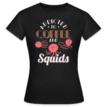 Octopus Octopus - Women's T-Shirt - black - Front - AI Model Female 172 dark (172cm)
