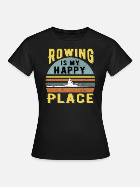 Rudern Ruderboot - Frauen T-Shirt - Schwarz
