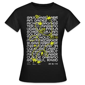 FEOS.OTF Dunkel - Frauen T-Shirt - Schwarz - Vorne - AI Model Female 172 dark (172cm)