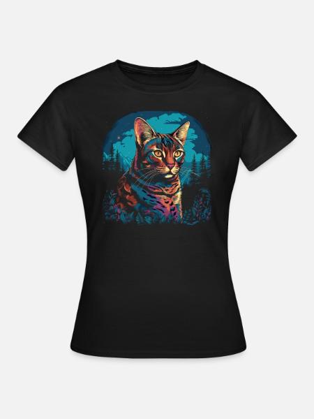 Bengal Katze - Frauen T-Shirt - Schwarz