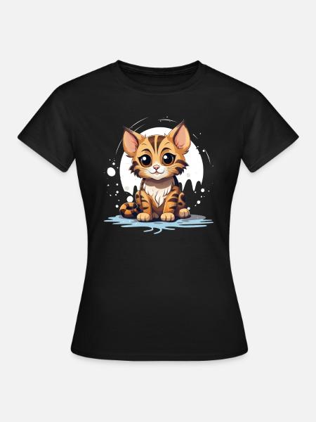 Bengal Katze - Frauen T-Shirt - Schwarz