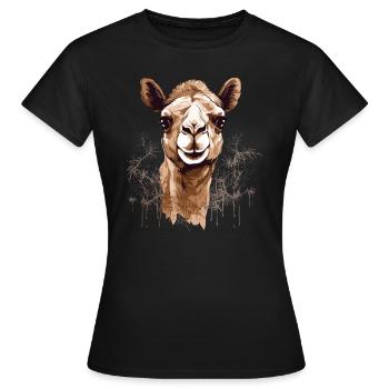 Camel Camel Head - Women's T-Shirt - black - Front - AI Model Female 172 dark (172cm)