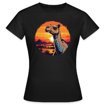 Chameau - T-shirt Femme - noir - Devant - AI Model Female 172 dark (172cm)