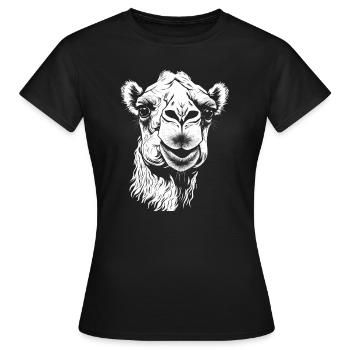 Camel Camel Head - Women's T-Shirt - black - Front - AI Model Female 172 dark (172cm)