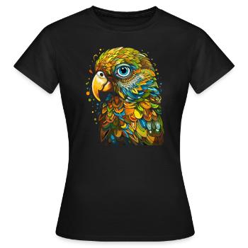 Wellensittich Sittich - Frauen T-Shirt - Schwarz - Vorne - AI Model Female 172 dark (172cm)