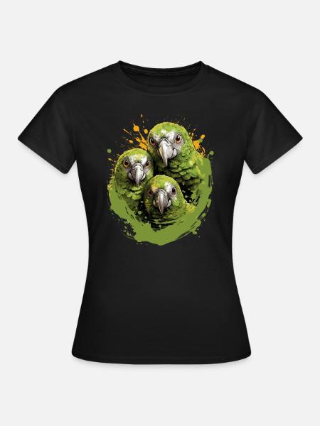 Wellensittich Sittich - Frauen T-Shirt - Schwarz