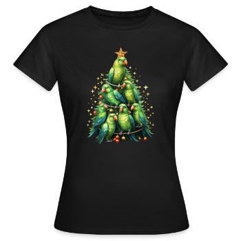 Wellensittich Sittich - Frauen T-Shirt - Schwarz - Vorne - AI Model Female 172 dark (172cm)