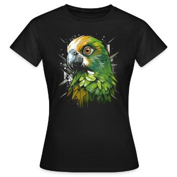 Wellensittich Sittich - Frauen T-Shirt - Schwarz - Vorne - AI Model Female 172 dark (172cm)