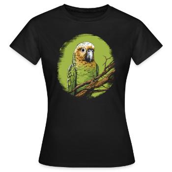 Wellensittich Sittich - Frauen T-Shirt - Schwarz - Vorne - AI Model Female 172 dark (172cm)