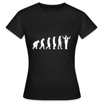Musiciens Chefs d’orchestre Évolution Chef d’orchestre Musique Orchestre - T-shirt Femme - noir - Devant - AI Model Female 172 dark (172cm)