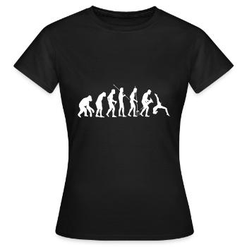 Gymnastik Bodenturnen Sportlehrer Evolution Turner - Frauen T-Shirt - Schwarz - Vorne - AI Model Female 172 dark (172cm)