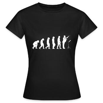 Chefs d’orchestre Musiciens Orchestre Évolution Chef d’orchestre Musique - T-shirt Femme - noir - Devant - AI Model Female 172 dark (172cm)