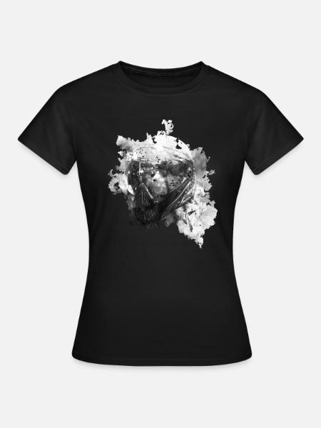paintball Maske, Watercolor, Geschenk - Frauen T-Shirt - Schwarz