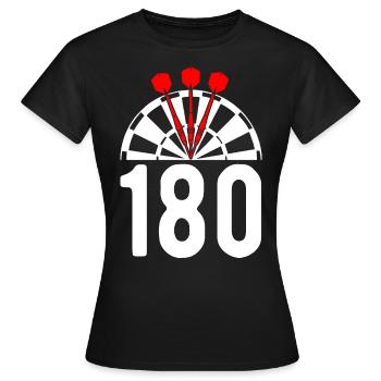 Darts Darts Darts Player Darts - Women's T-Shirt - black - Front - AI Model Female 172 dark (172cm)