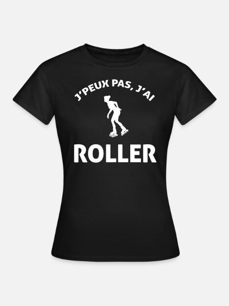 J PEUX PAS J AI ROLLER - T-shirt Femme - noir