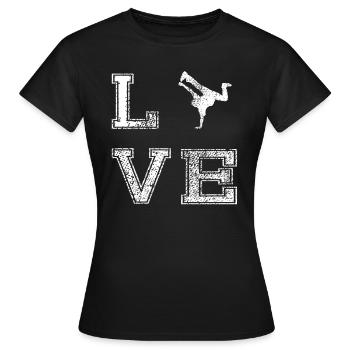 Breakdance Hip Hop Breakdancer Streetdance - Frauen T-Shirt - Schwarz - Vorne - AI Model Female 172 dark (172cm)