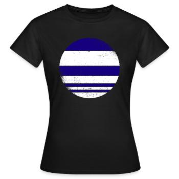Grèce Drapeau grec Grec - T-shirt Femme - noir - Devant - AI Model Female 172 dark (172cm)