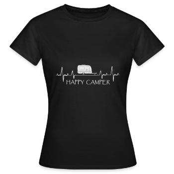Camping Wohnmobil Camper Urlaub Geschenke - Frauen T-Shirt - Schwarz - Vorne - AI Model Female 172 dark (172cm)