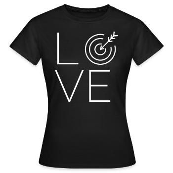 tir à l'arc - T-shirt Femme - noir - Devant - AI Model Female 172 dark (172cm)