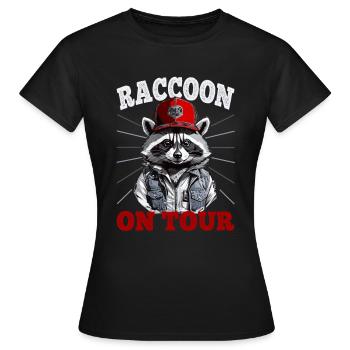 Camionneur raton laveur - T-shirt Femme - noir - Devant - AI Model Female 172 dark (172cm)