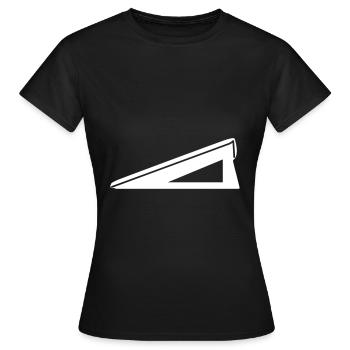 Tente de toit Toit élevé Toit pliant Camping-car - T-shirt Femme - noir - Devant - AI Model Female 172 dark (172cm)