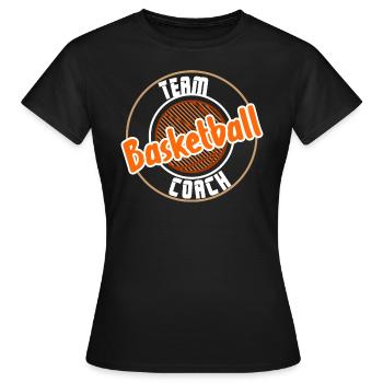 Basketball Team Coach - Frauen T-Shirt - Schwarz - Vorne - AI Model Female 172 dark (172cm)